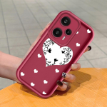 Pehme silikoonist ruudukujulise redeliga printimismustriga telefoni korpus, t&auml;iskaanega kaamera p&otilde;rutuskindel kaitse kummist &uuml;mbris Xiaomi Redmi jaoks Redmi A2 Plus tumepunast v&auml;rvi