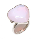 Natural Milky Opal Gemstone 925 Sterling Silver Jewelry Ring Size 8.5 u4z67