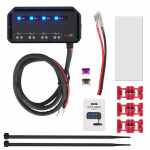 LED-indikaatorvalgusti ja vooluringi hoidikuga 12V MAX 20A Auto Mootorratas S&otilde;iduk Elektri- Kaitsme Jaotuskarp must
