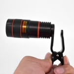 1 tk HD360 suumiga optiline klamber teleskoobi kaamera objektiiv nutitelefonile Muutke oma telefon professionaalseks kaameraks valge