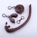 Silikoonist kokkupandav snorgeldamistoru kompaktse hoiu&uuml;mbrisega Unisex Roll Up snorkeli m&auml;rghingamistoru veesnorgeldamiseks oranž