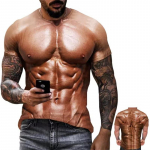 Suvi Lihas Meeste 3D Prinditud Lihase Prindiga T-s&auml;rk Lahe Fitness Spordi L&uuml;hikeste Varrukatega Vabaaja Mugav T-s&auml;rk S