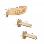 3/4 tk. Astmekomplektiga nurgariiul Seinale kinnitatav kassipuu ronimisriiul toakassidele Puidust rippuv magamisvoodim&ouml;&ouml;bel