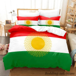 Kurdistan Lipu Voodipesu Komplekt &Uuml;he Twin T&auml;is Queen King Suuruses Voodikomplekt T&auml;iskasvanu Laste Magamistuba Tekikoti Komplektid parure de lit Voodi 70x133cm 2pcs