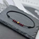 Punutud N&ouml;&ouml;rk&auml;ev&otilde;ru Naistele Meestele, K&auml;sitsi Punutud Punane N&ouml;&ouml;rk&auml;ev&otilde;ru T&uuml;druku S&uuml;nnip&auml;ev S&otilde;prus &Otilde;nnelik Kingitus Punane Must Ehted must