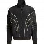 Adidas Originals Q4 Atlanta Stone Treeningjakk Triibuline Disain Logo P&uuml;stkrae Pikkade Varrukatega Jakk Meeste Jakk Must IX6714 2XL