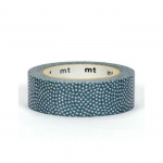 Masking tape &agrave; pois - Bleu gris - 1,5 cm x 7 m
