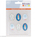 Cabochon - Artemio - Totem - 2 x 3 cm - 6 pcs - Mixte