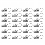 10/20 tk Roostevabast terasest kardinaklambrid konksuga Akna kardinate riputusklambrid Tarvikud Kodu Ruumi Po Dekoratsioon Konksklamber 10PCS