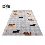 Vannitoamatt Joonisfilmikutsika tr&uuml;kiga &Otilde;&otilde;nes Libisemiskindel Kummist Alus P&uuml;&uuml;ab Juukseid L&otilde;igatav Kiire &Auml;ravooluga Du&scaron;imatt Elutoa R&otilde;du jaoks S roosa