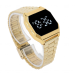 LED-kell Student Tetragonum digitaalsele spordikellale koos kokkupandava lukuga alarmi ajastusega &ouml;&ouml;valgustiga