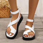 Naiste sandaalid &uuml;mmarguse varbaga lukuga sandaalid vabaaja rooma stiilis sandaalid 36