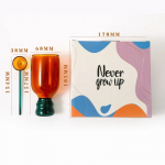 V&auml;rviline kinkekomplekt Klaaskruus lusikaga Klaasklaas Kohvikruusid Joomine S&uuml;nnip&auml;evakingipakend Kodu Dekoratiivne Vaas Joogin&otilde;ud 300ml merevaigukollane