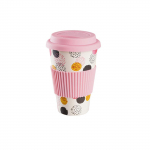 Kuumuskindel kiudkruus Silikoonkaanega kohvikruusid Teepiim Karutops Joogin&otilde;u veepudel 470ml One Size must