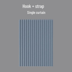 Kahepoolne magnetiline kokkupandav du&scaron;ikardin: T&ouml;&ouml;riistadeta, N&auml;htamatu, Veekindel, Hallituskindel Vannitoa Vahesein. Wall width 75-95 (curtain width 120, height 200) gray