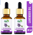 Cesaro Organics parim lavendli eeterlik &otilde;li, 100% puhas ja looduslik juustele, nahale, n&auml;ole 15 ml (30 ml x 2)