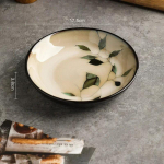 Loominguline &uuml;mmargune &otilde;htus&ouml;&ouml;gitaldrik Retro Kodu Ramen Bowl Luksuslik Restoran Maitsvad toidud Keraamilised taldrikud Peened lauan&otilde;ud