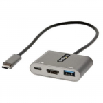 StarTech.Com - CDP2HDUACP2 - USB-C mitmeportiline adapter, USB-C kuni HDMI 4K, USB 3.0 jaotur, dokkimisjaam