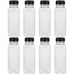8 tk 300 ml l&auml;bipaistev plastikust t&uuml;hjad joogipudelid s&auml;ilituspudelid t&uuml;hjad mahlapressid joogipudeli konteinerid 300ml puhas
