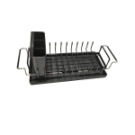 Sink Dish Drying Rack Expandable Dish Rack Over Sink with Silicone Drying Tray Drainer for Kitchen Counter with Cutlery Holder must