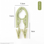 3932 Travel kokkupandav riidepuu Travel Hotel Travel Mitmeotstarbeline kompaktne kuivatusriide, kaasaskantav sokiklambriga 1PC roosa