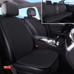 Autoistme padi Suvine j&auml;&auml;siidist seitsmeosaline komplekt Neli aastaaega universaalne padi Libisemiskindel hingav istmepadi 7PCS must