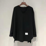 Uus s&uuml;gis-talvine valge pikkade varrukatega T-s&auml;rk naistele, puhtast puuvillast, lahtise sildiga, keskmise pikkusega sisek&uuml;ljega s&auml;rk-pluus S