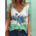 Van Goghi &otilde;limaali T-s&auml;rgid P&auml;evalill 3D Prindiga Naiste Suured t&auml;navar&otilde;ivad V-kaelusega T-s&auml;rk Harajuku Y2k Topid Naiste T-s&auml;rgid Riided S