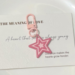 Armas pentagramm ripatsiga v&otilde;tmehoidja t&uuml;drukutest &otilde;pilastele, t&auml;hega telefoni v&otilde;tmehoidja, ehted, kingitused, seljakoti, k&otilde;rvaklapikoti dekoratsioon, v&otilde;lud roosa punane v&auml;rv