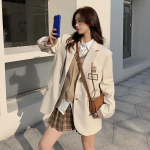 Kevadine lahtine vabaaja &uuml;likonna jakk Korea stiilis naiste bleiser M