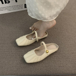 Lame p&otilde;hjaga kottpea poolikud sussid naiste riided Mary Jane &uuml;hekordsed kingad 2025 uus kevad ja suvi mitmek&uuml;lgne laisk Muller lahedad sussid 40