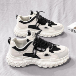 Kevadised meeste kingad uued hingavad v&auml;ikesed valged kingad meeste Korea versioon trendikad mitmek&uuml;lgsed platvorm spordi vabaaja jooksu isa kingad 44