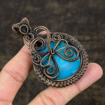 Botswana Agate Handmade Copper Wire Wrap Jewelry Pendant 2.99 f0o16