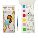 watercolor book Portable sticky notes Children educational toys drawing painting colored 12 pages paper bookmark one size sinine