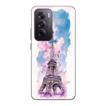 Coque de t&eacute;l&eacute;phone - Maniacase - Oppo Reno 12 5G - Silicone - Souple - Tour Eiffel Papillon color&eacute;