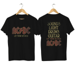 2025 ACDC B&auml;nd Rock Hip Hop Puuvillane Tr&uuml;kiga L&uuml;hikeste Varrukatega K&otilde;rge Kvaliteediga Deluxe V&auml;ljaanne Mugav ja Hingav M