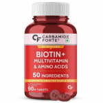 Carbamide Forte Biotiinitabletid juuste kasvuks | Biotiinilisand 50 multivitamiiniga naistele ja meestele