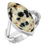 925 Sterling H&otilde;bedast S&otilde;rmus Naistele Kivist K&auml;sit&ouml;&ouml;ehe Pulmakingitus Crazy Lace Agate Dalmaatsia Dendriit Opaal Eudialiit Howlite K2 Jaspis Mood 12