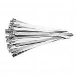 100 tk Metallist t&otilde;mbeside Mitmeotstarbelised roostevabast terasest iselukustuvad kaablisidemed v&auml;ljalasketoru m&auml;hkimiseks, kettaedade osad, talud, torud 20cm B