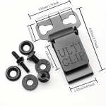 Isetegemise multifunktsionaalne kabuuritarvik K-s&uuml;steemi tarvikud UltiTuck noatupe klamber K-s&uuml;steemi Kydex v&ouml;&ouml;klamber Kabuuriklamber valge