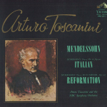 LP plaat TOSCANININBC SYMPHONY Mendelssohnsymphony No.4 italian VRA2011 VICTOR Jaapan Obi Klassikaline Kasutatud