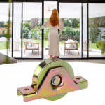 Easy to Install, Heavy Duty V-groove Sliding Door Wheels for Industrial Machinery, Colorful 80mm