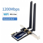 PCI-E WiFi-adapter Bluetooth 4.2 kahesageduslik 2,4G/5GHz PCIe traadita v&otilde;rgukaart PCI Expressi v&otilde;rguadapter Win 7/8/10/11 jaoks