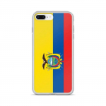 Coque iPhone &ndash; mitmev&auml;rviline &ndash; Drapeau &Eacute;quateur &ndash; Supp &ndash; Silikoon &ndash; Vertikaalne mudel