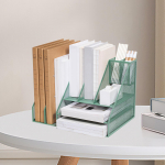 Desk File Organizer Document Holder Freestanding Office Supplies files Storage Rack Vertical Style A