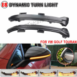 2X Voolav Vesi D&uuml;naamiline K&uuml;ljepeegli J&auml;rjestikune Suunatule LED-suunatuli VW Golf 7 VII MK7 MK7.5 GTI R Sportsvan Touranile gray