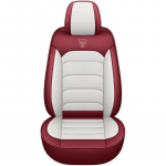 Napa nahast autosemekatted Faux Automotive Vehicle Cushion Cover autodele Universaalne auto siseaksessuaar 1PC valge