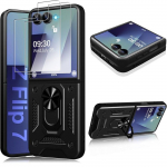 Coque de protection - BOOLING - Galaxy Z Flip 7 - Antichoc - Noir - 2 Verres Tremp&eacute;s