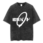 Vintage pestud Bocchi The Rock Ijichi Nijika Yamada Ryo Gotoh Hitori Kita Ikuyo T-s&auml;rk Kessoku Bandi prindiga T-s&auml;rk Meeste Naiste T-s&auml;rgid L black