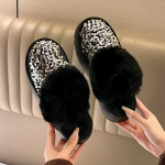 Litritega Platvorm Naiste Sussid Kodu Korterid Puuvillased Kingad Talv 2025 Trend L&uuml;hike Pl&uuml;&uuml;s Slingback Soojad Klapid Zapatillas Mujer 35 h&otilde;be